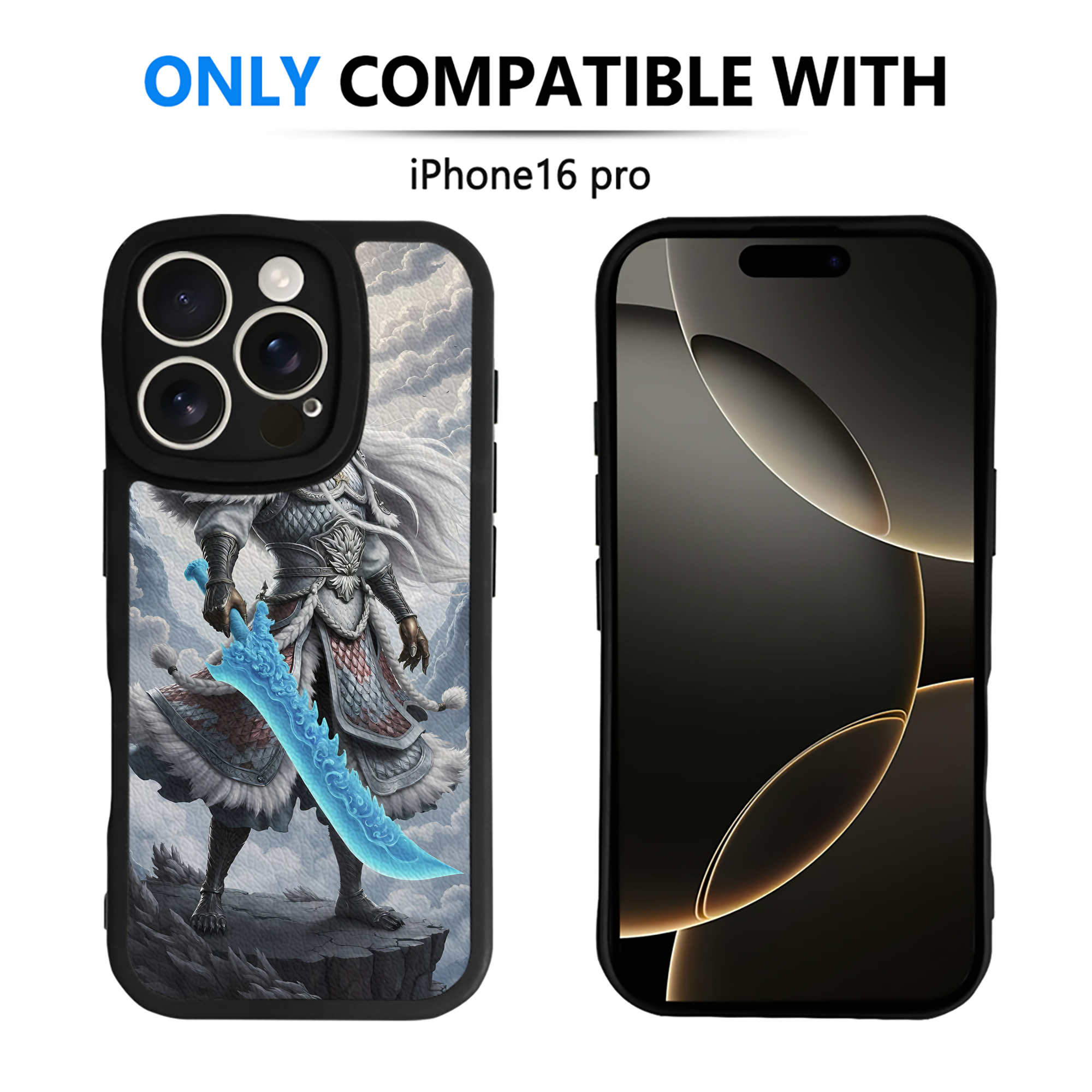 （画像用） Ne Zha 2 ナタ 魔童の大暴れ 【iPhone 16シリーズ対応】シリコンスマホケース（レザー調） 材質：シリコン